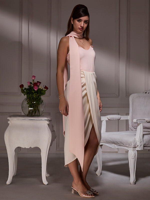 Off White modern Drape Skirt