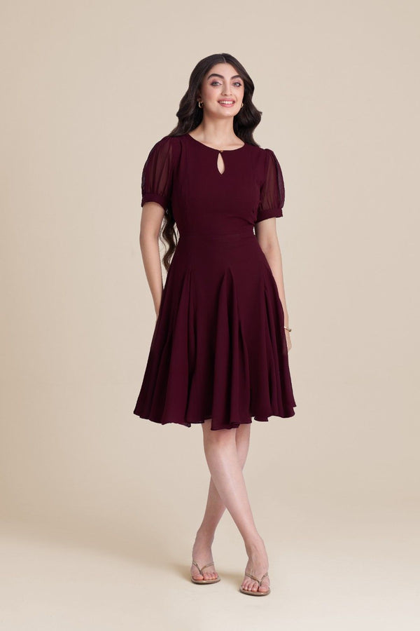Maroon Muse Mini Dress