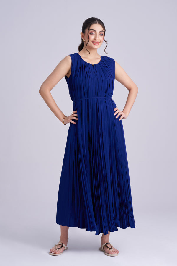 Royal Blue Midi Dress