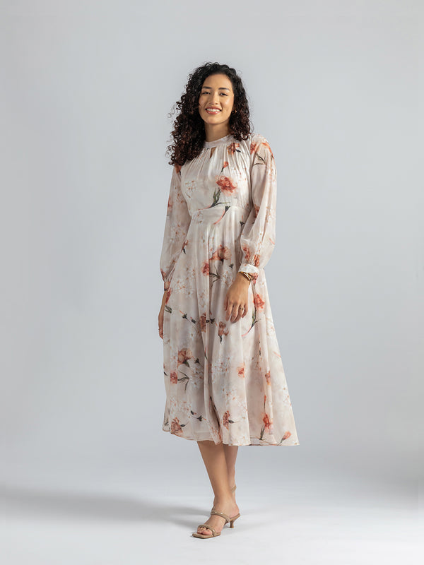Ivory Enchantment Midi Dress