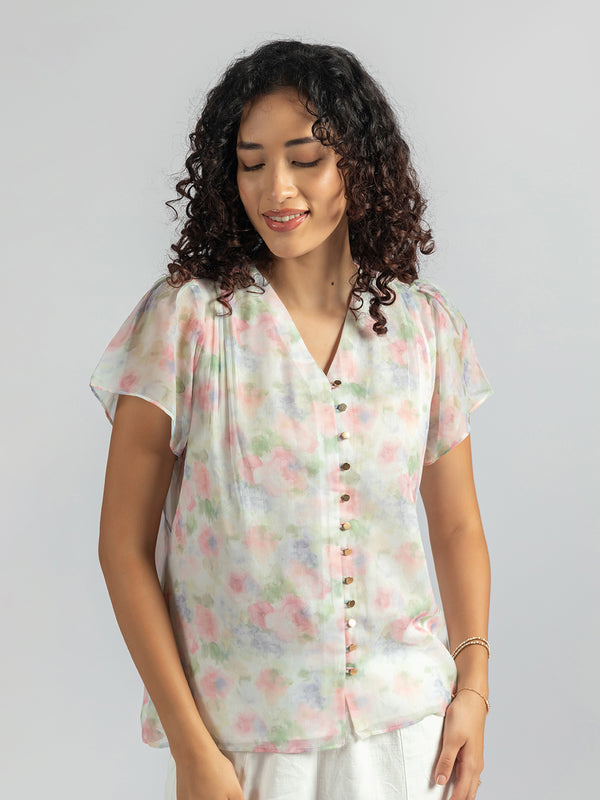 Floral Top –  ladies casual tops | Trendy casual Top for Women