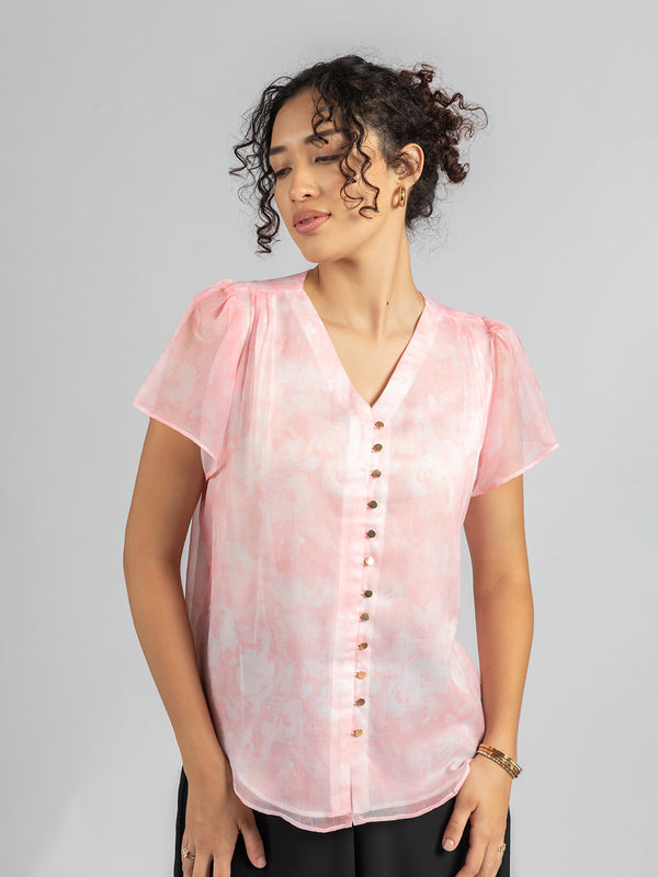 Pink summer Top for Women | Casual Pink Top for Women