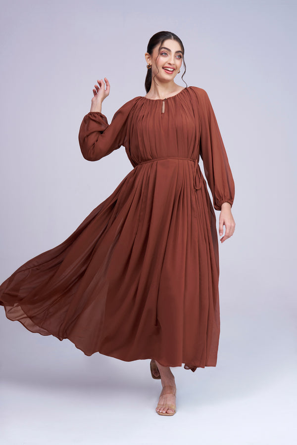 Women's Fit & Flare Midi Dress