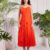 Orange Crush Midi Dress