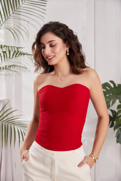 Pleated Guilty Corset Top