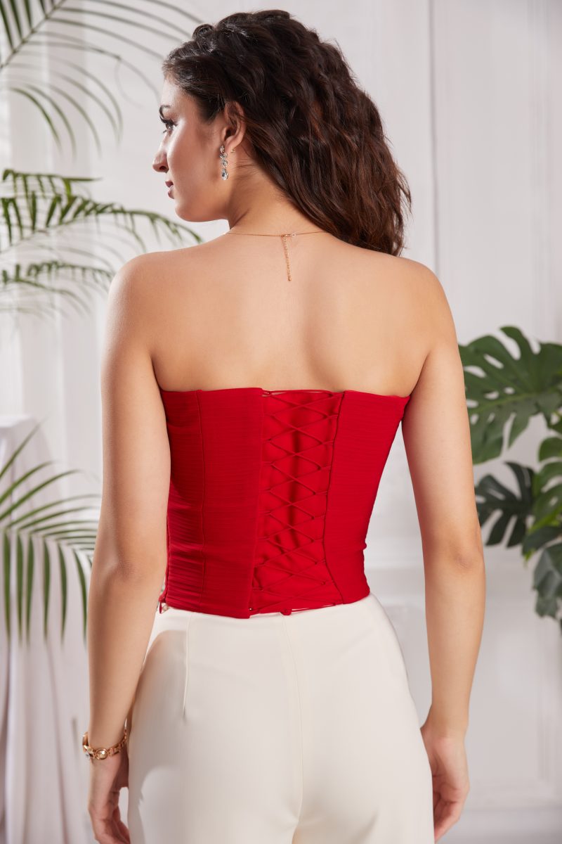 Pleated Guilty Corset Top