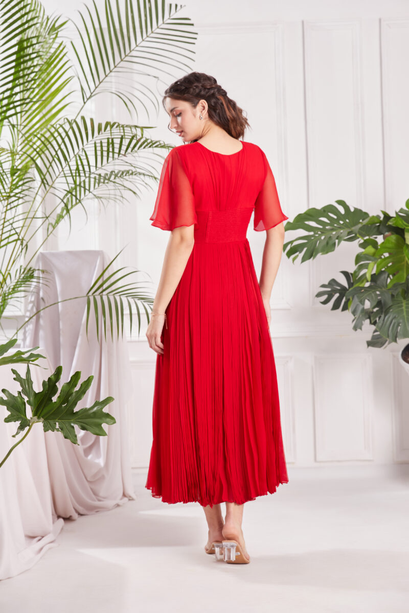 Red Alert Midi Dress