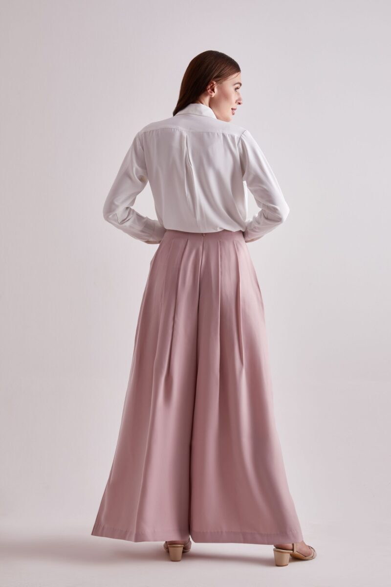 Rosy Luxe Palazzo Pant