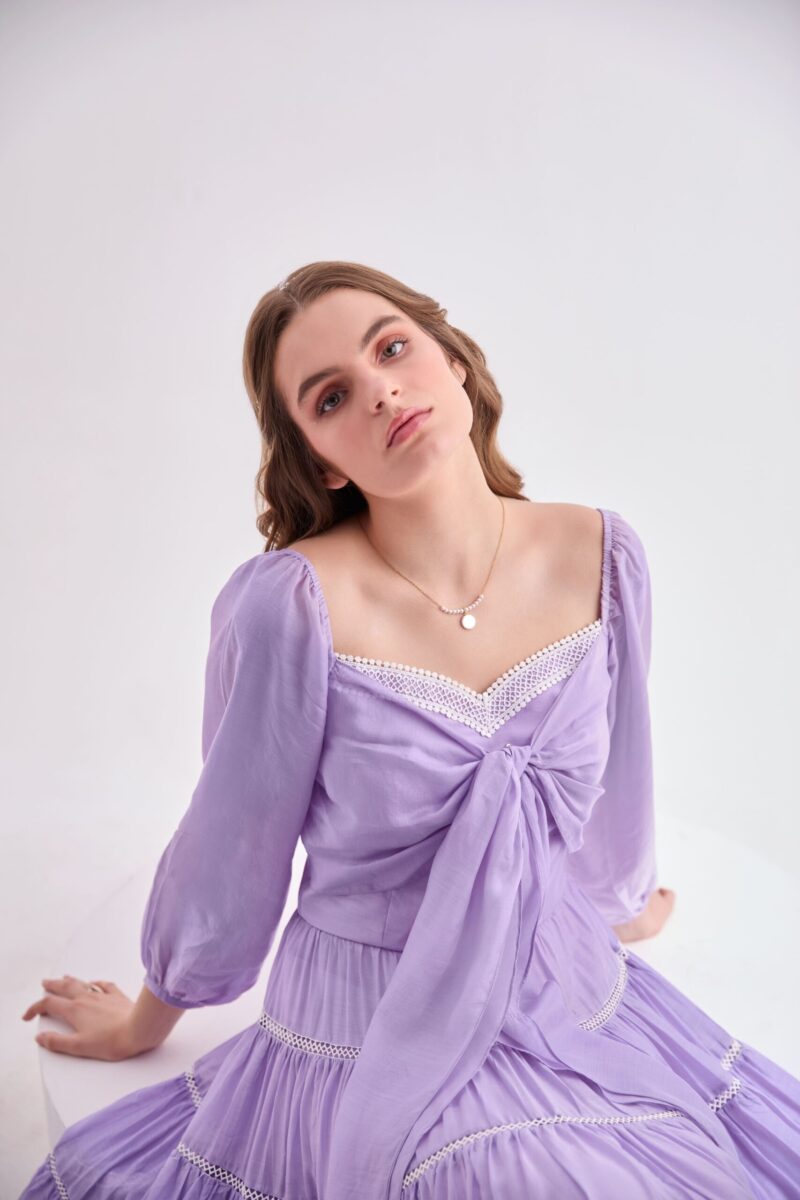 Lavender Dream Cotton Dress