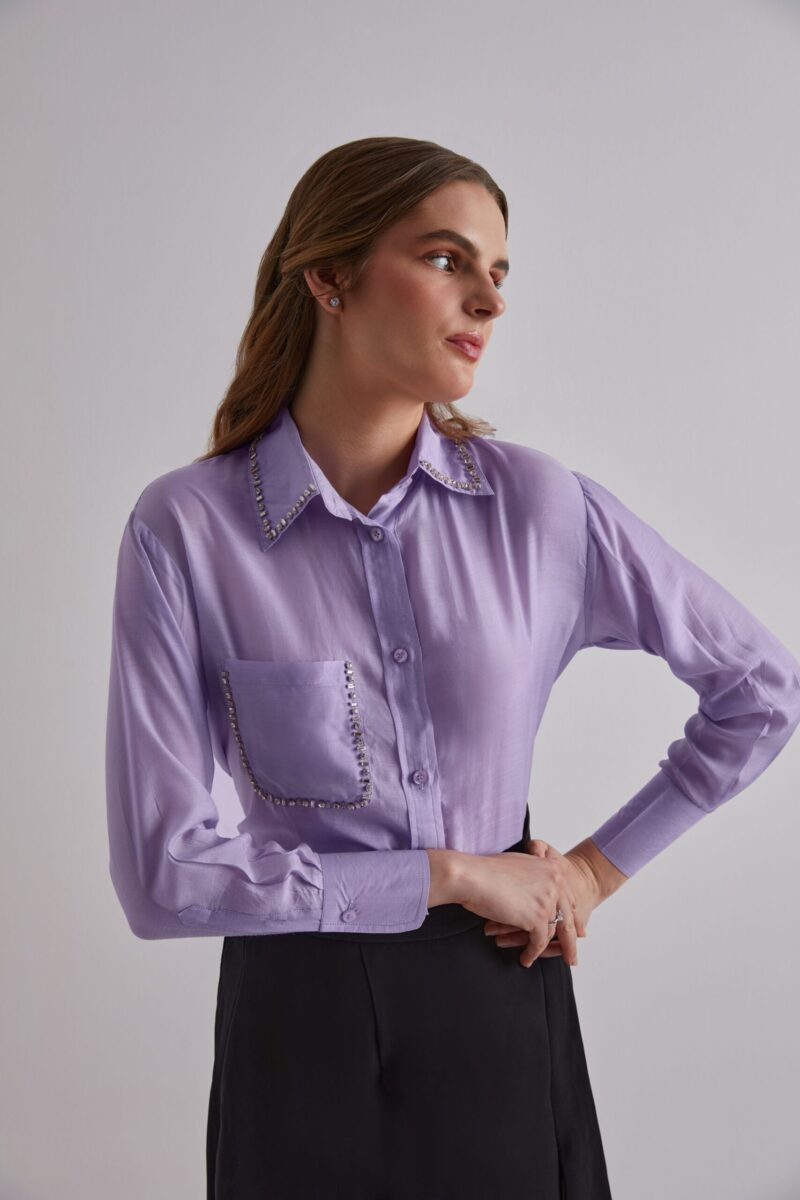 Purple prestige Cotton silk Shirt