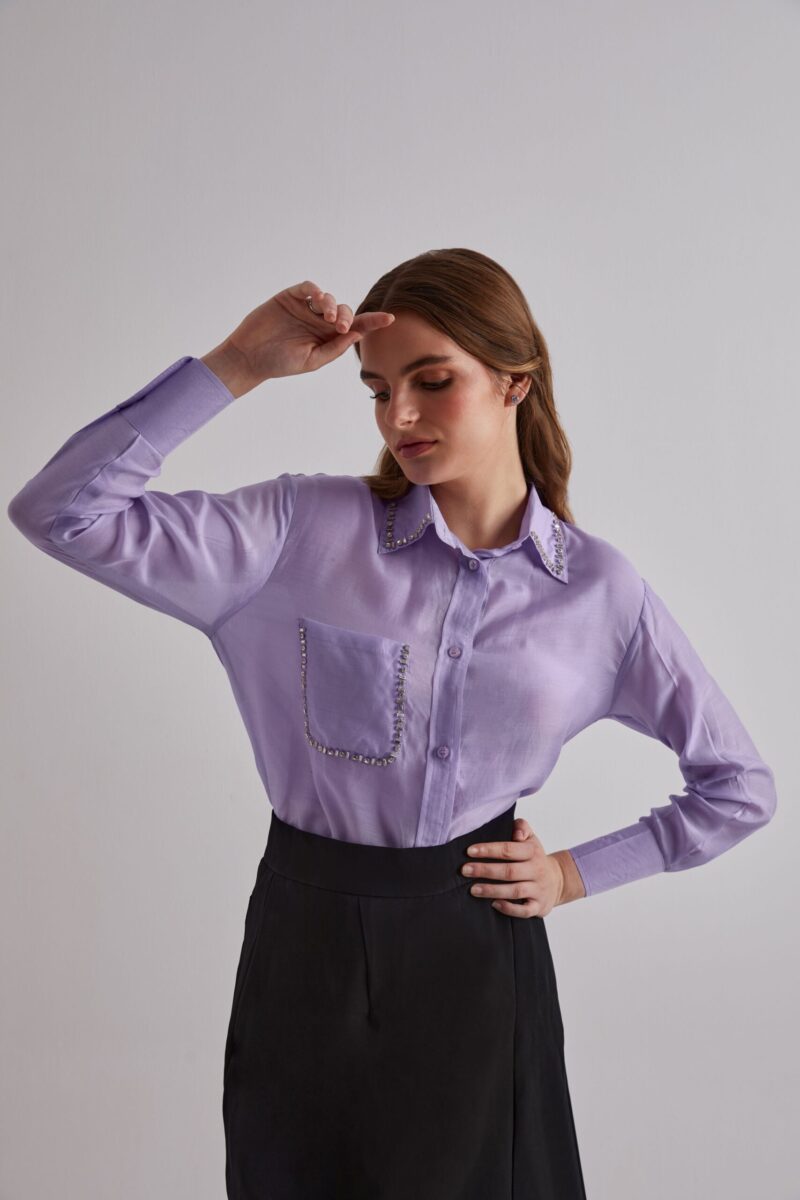 Purple prestige Cotton silk Shirt