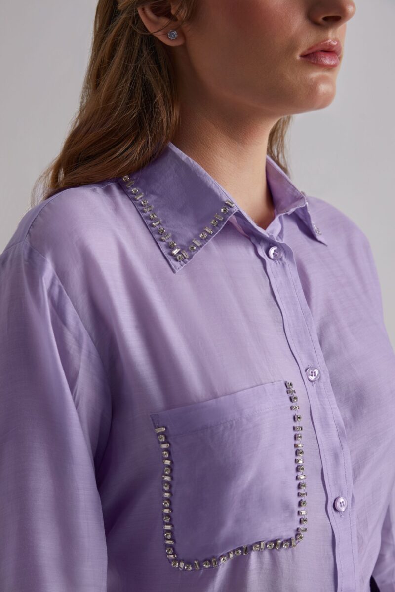 Purple prestige Cotton silk Shirt