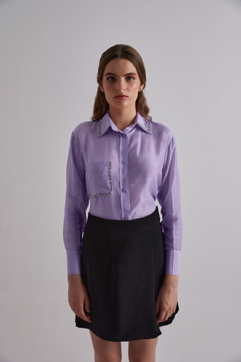 Purple prestige Cotton silk Shirt