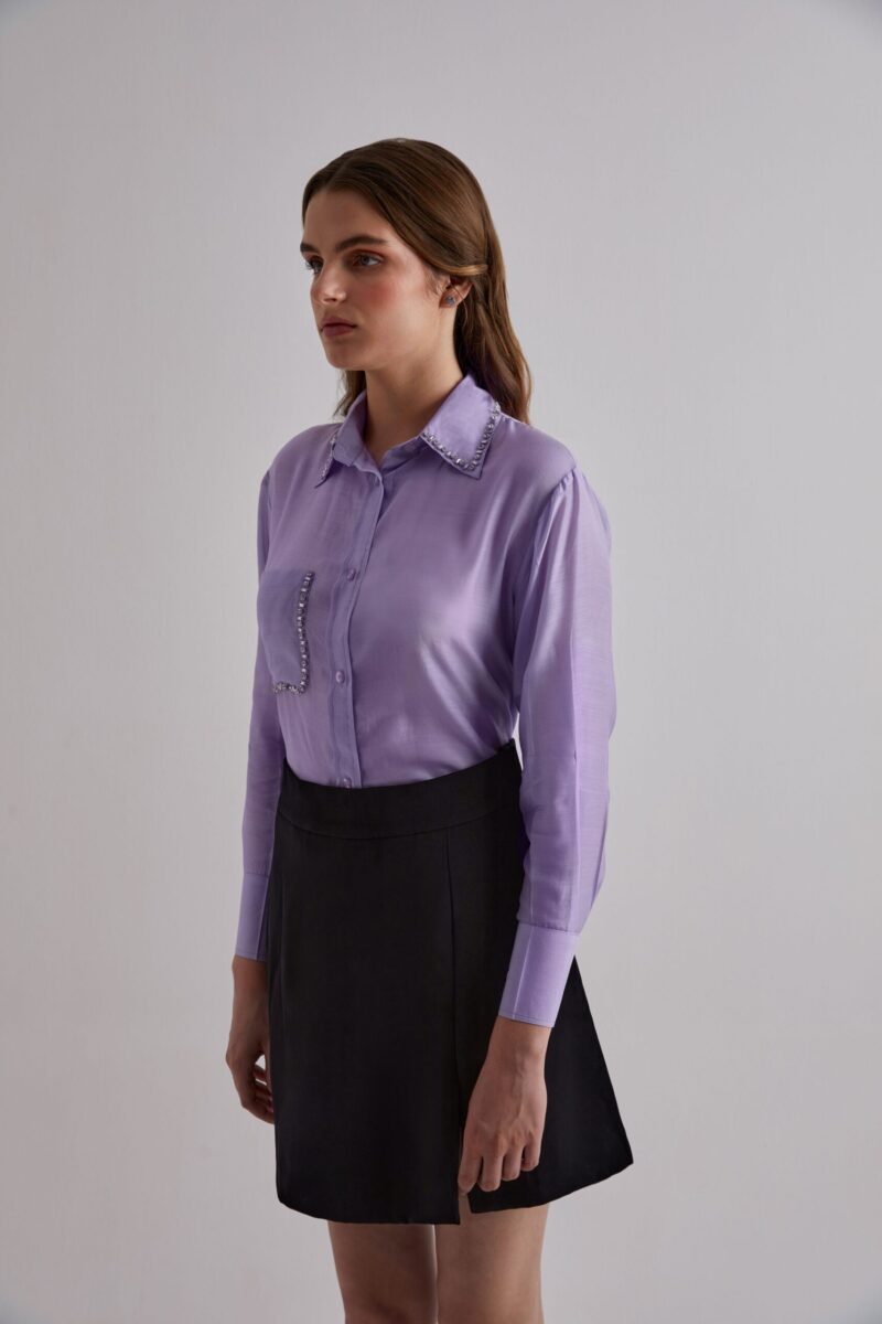 Purple prestige Cotton silk Shirt