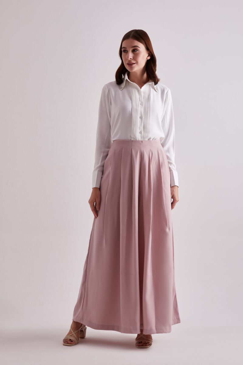 Rosy Luxe Palazzo Pant