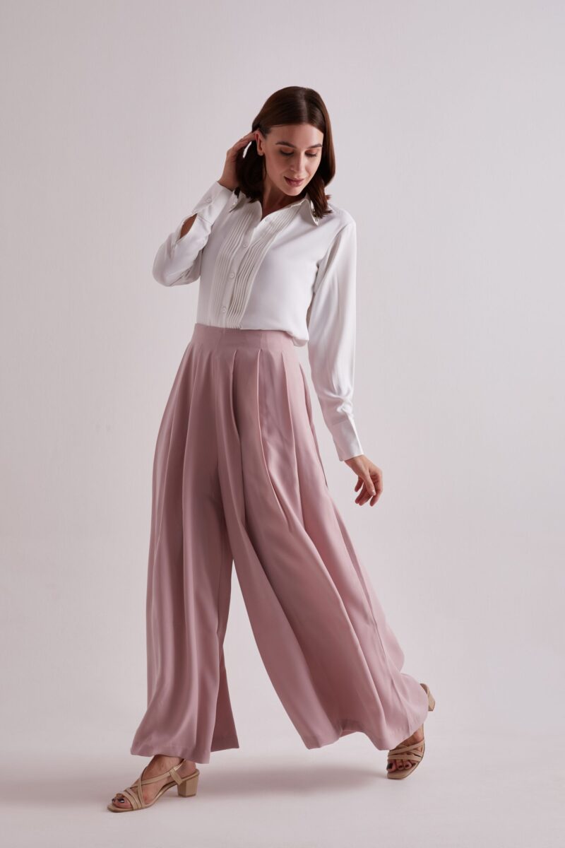 Rosy Luxe Palazzo Pant